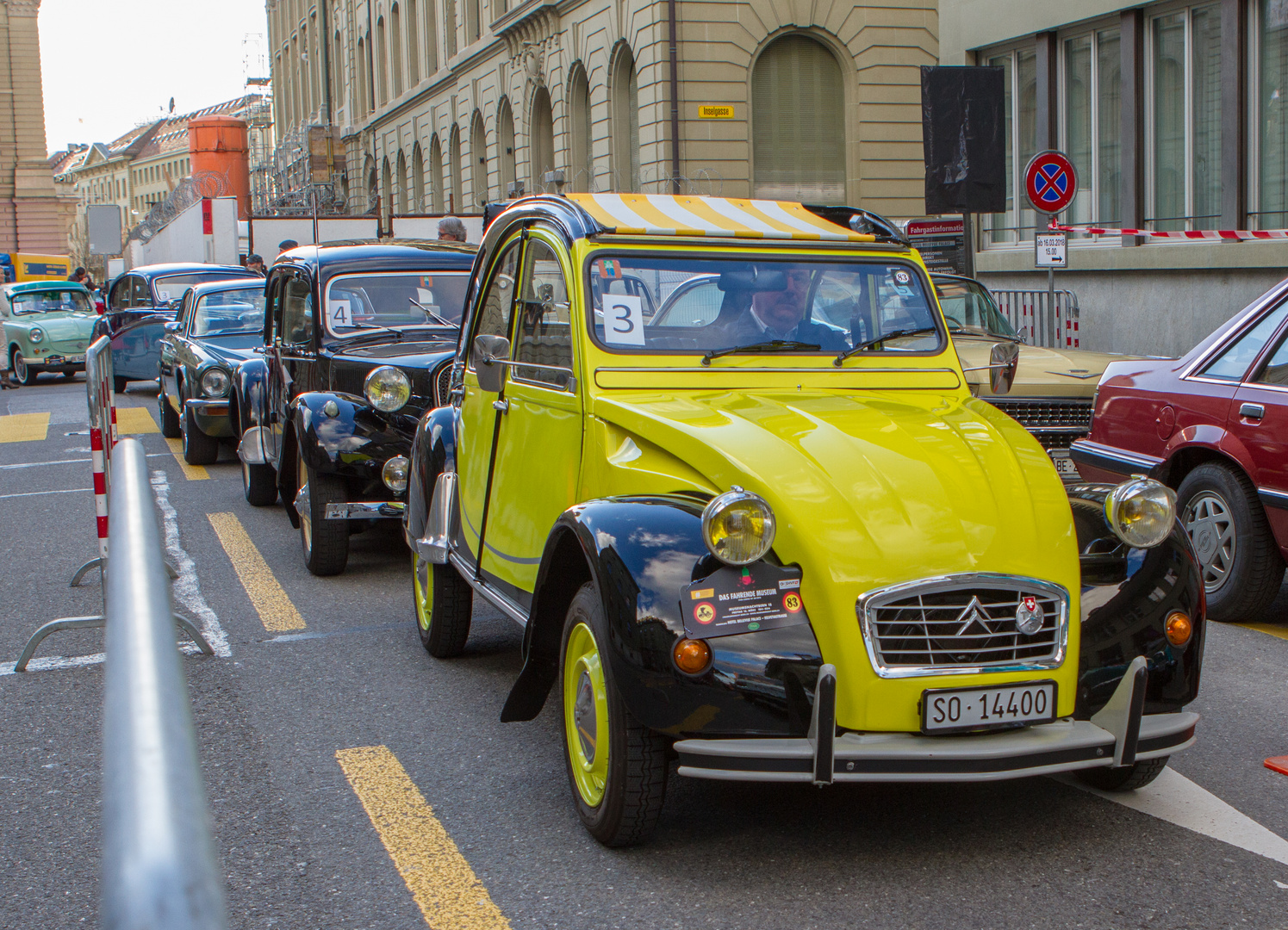 Museumsnacht, Oldtimerfahrt durch Bern