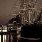 Museumsschiff Rickmer Rickmers im Hamburger Hafen