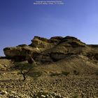 Mushroom Valley in der Steinwüste zwischen Al-Mazari und Al Asfar, Oman 2006
