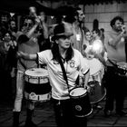 Music in the street, to the rhythm of samba.