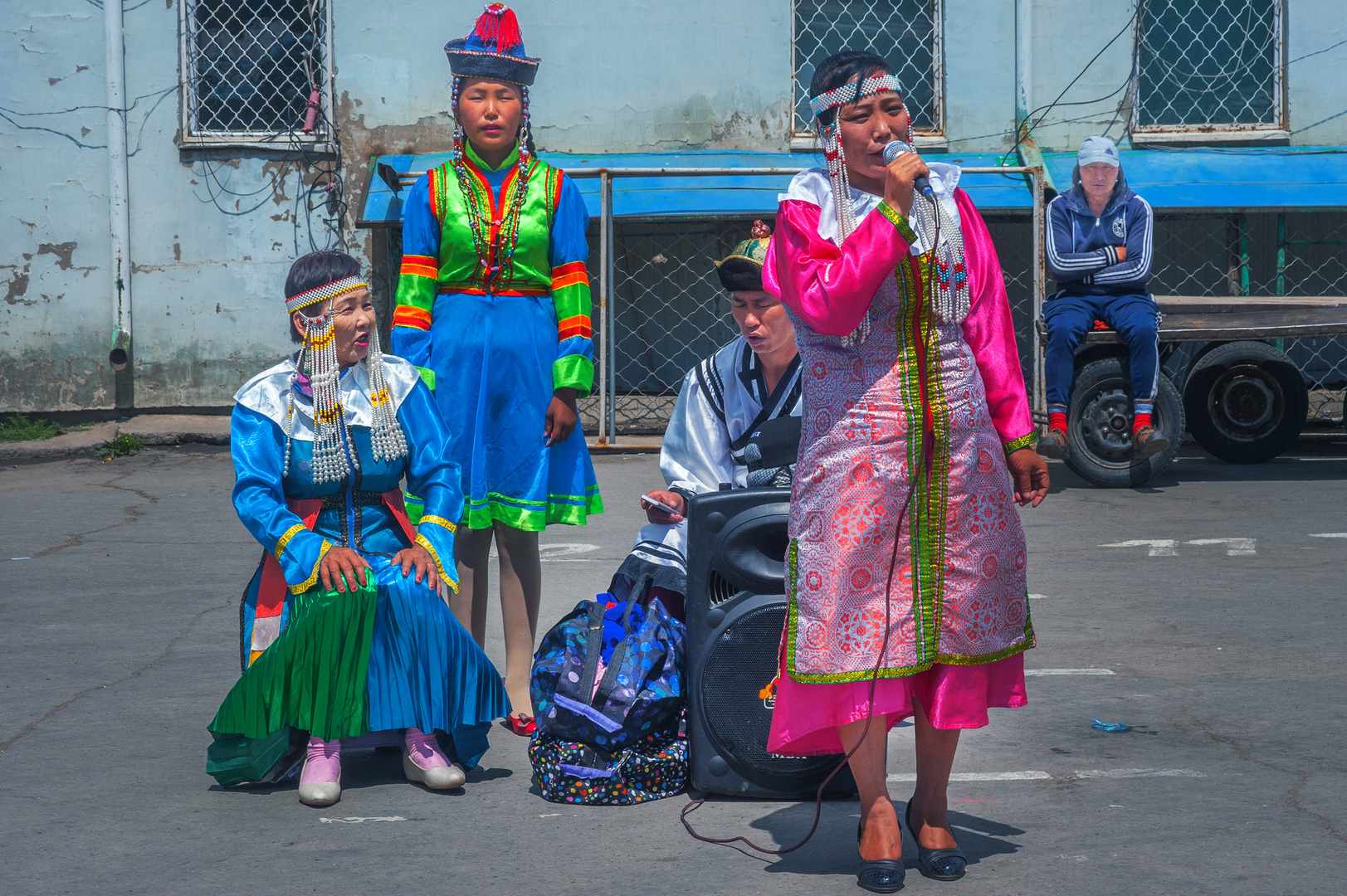 Musicians at Narantuul Market