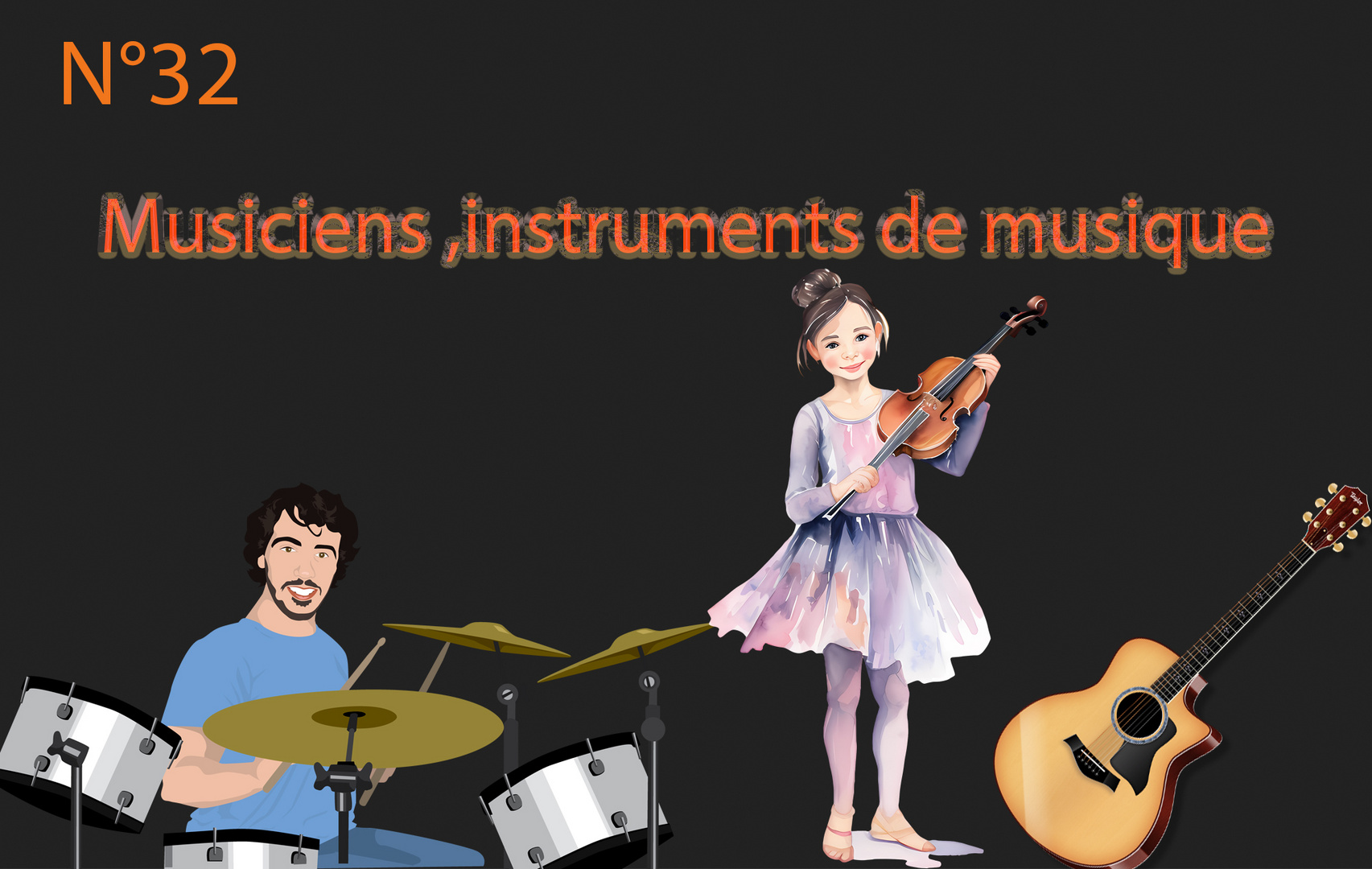 Musiciens et instruments de musique 