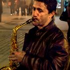 MUSICO CALLEJERO. PUERTA DEL SOL. MADRID