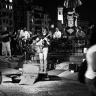 Músico sobre Ponte Vecchio (Bouna notte)