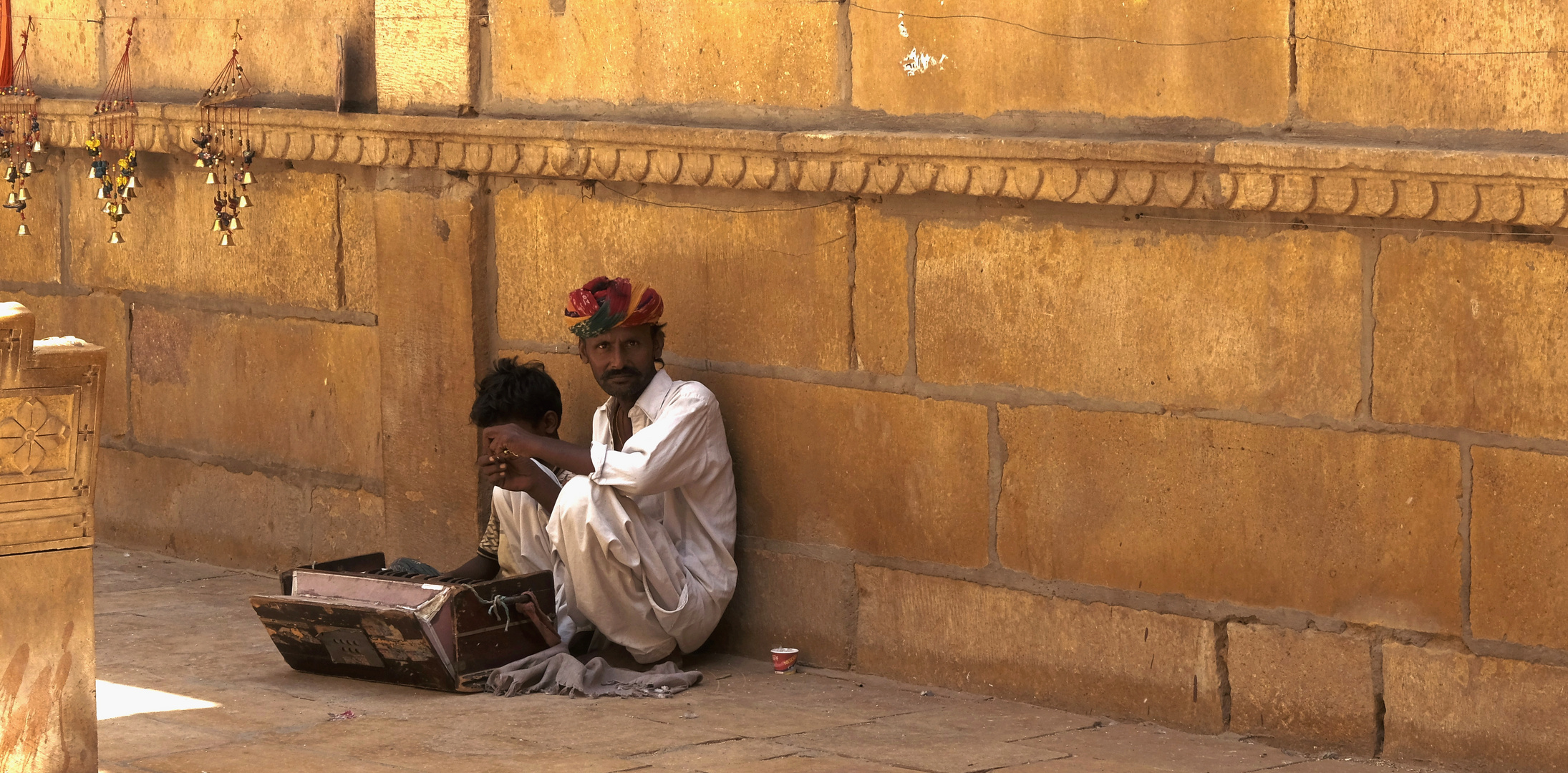 Musicos en Jaisalmer