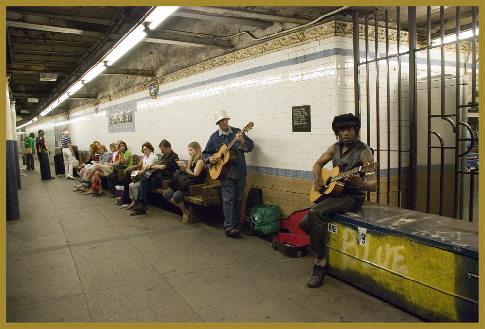 Musik in die U-Bahn in New York