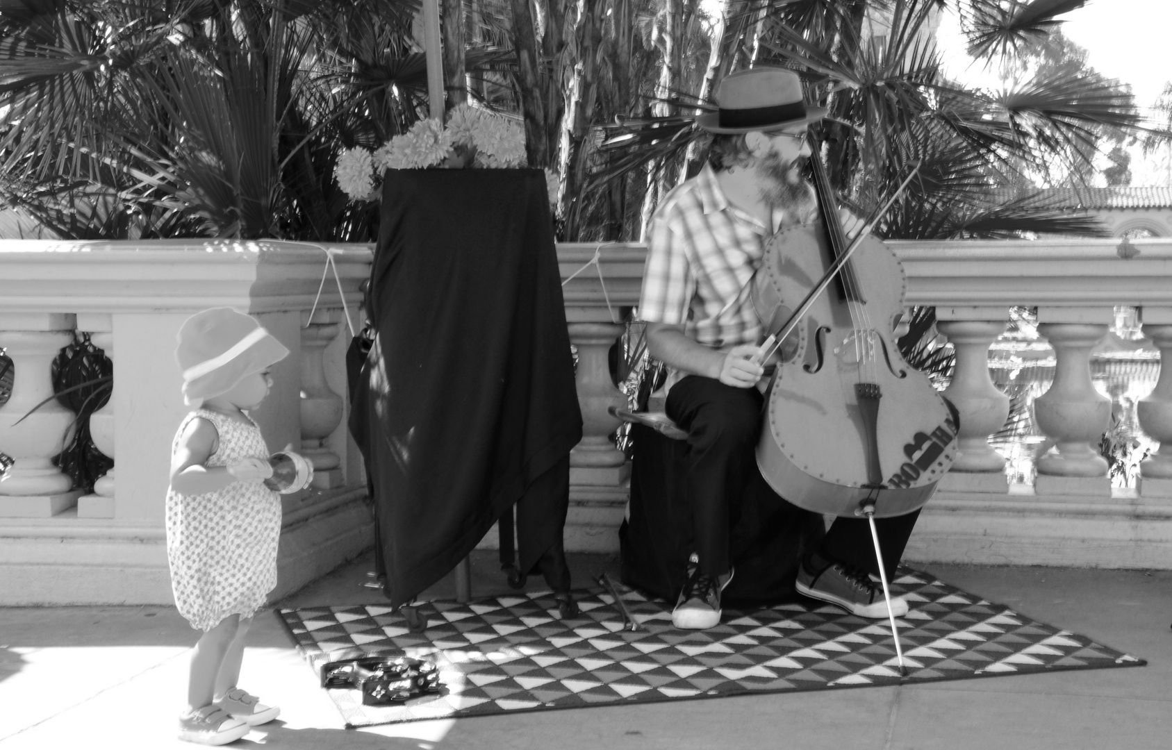 Musikalische Unterstützung im Balboa Park in San Diego -USA