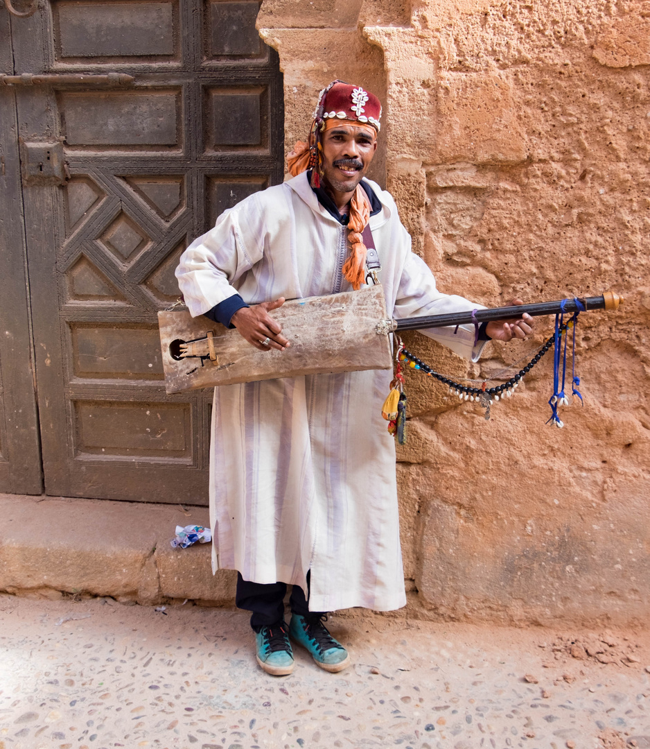 Musikant in Fes-Marokko