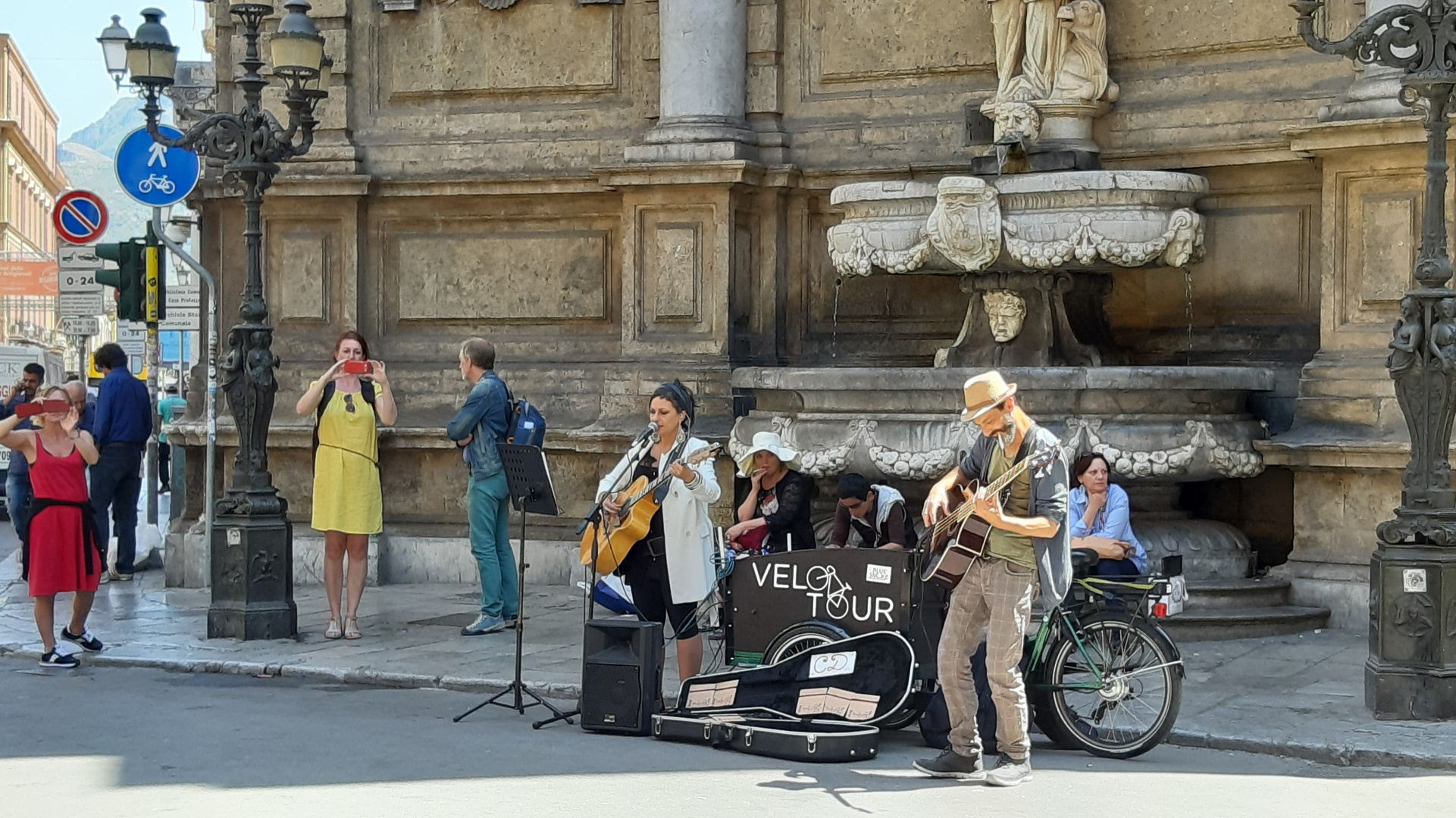 Musikanten an der "Quattro Canti" 