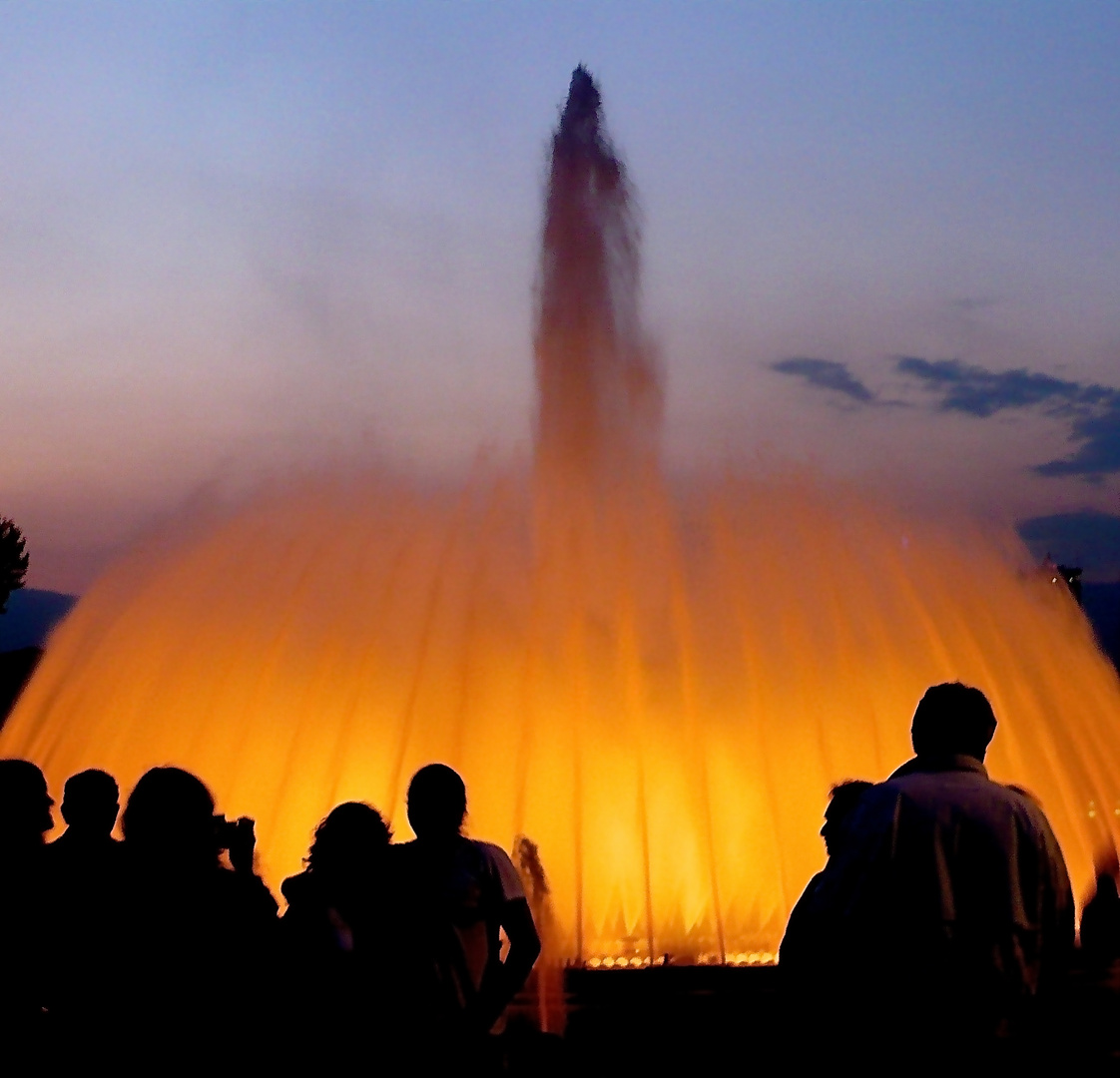 Musikbrunnen am Plaza de Espana.