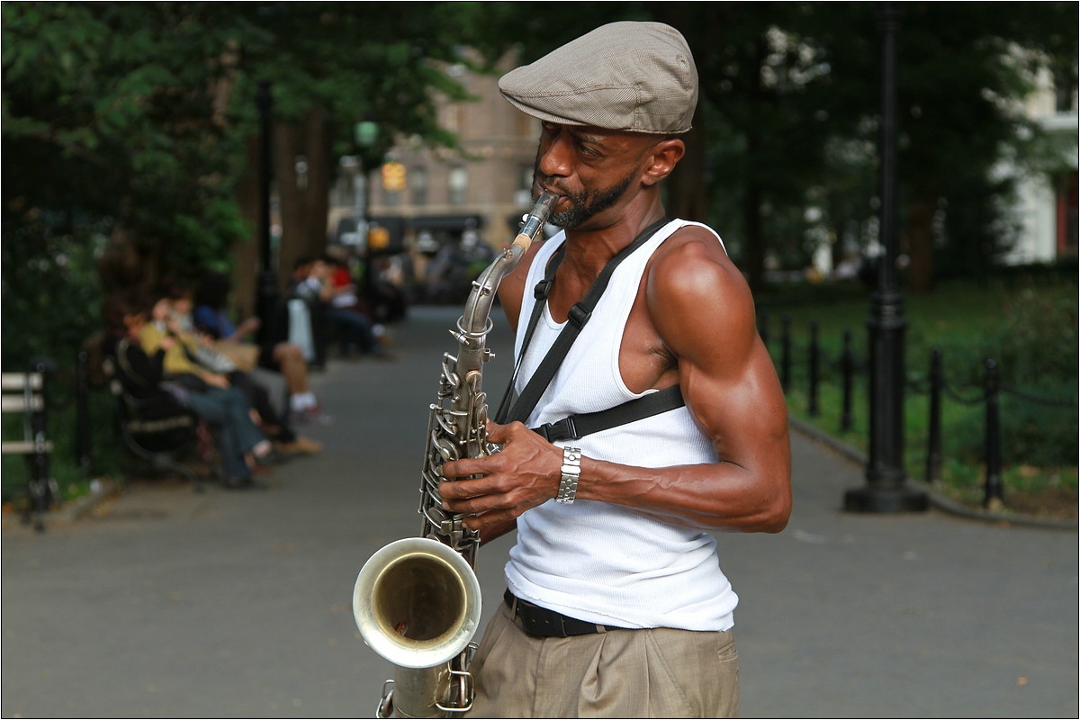 Musiker am Washington Square NYC