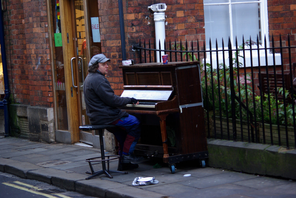 Musiker auf den Straßen von York