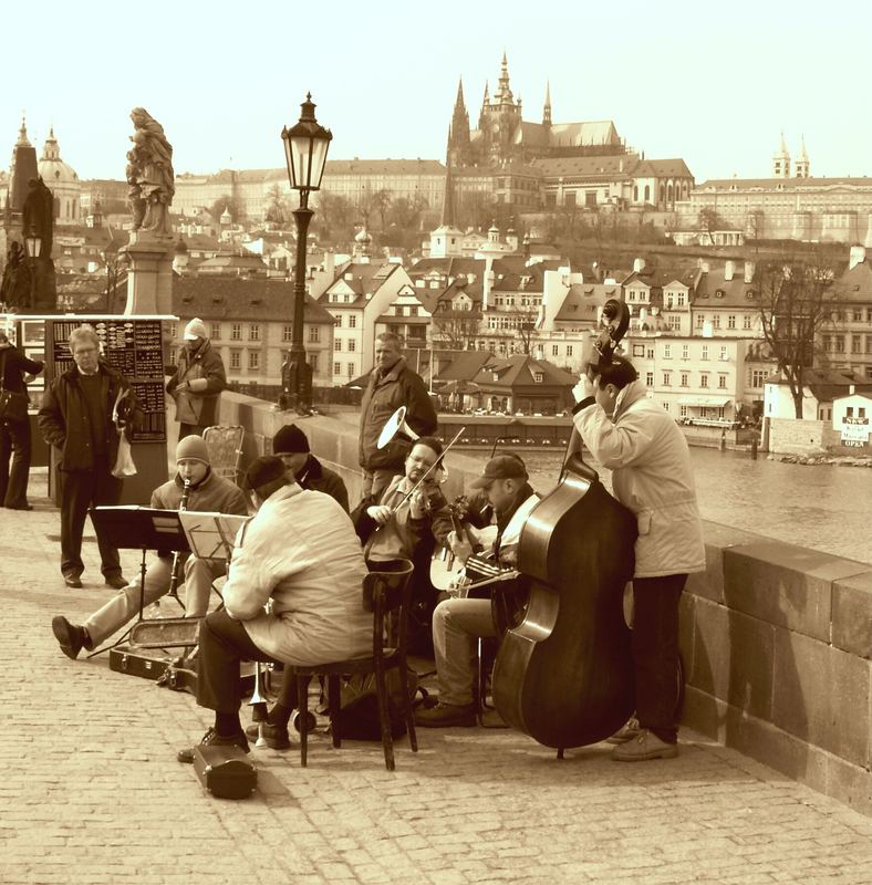 Musiker auf der Karlsbrücke