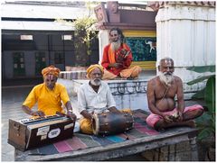 Musiker im Hindu-Tempel...