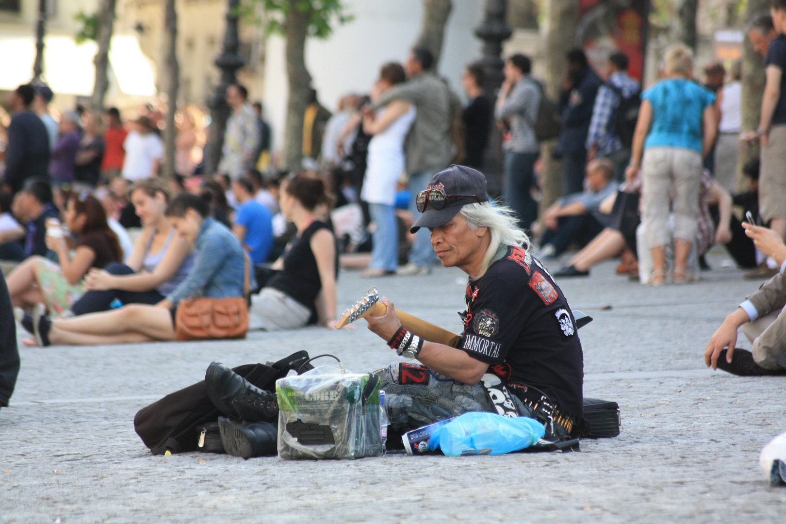 Musiker in der Pariser Innenstadt