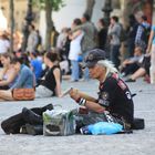 Musiker in der Pariser Innenstadt