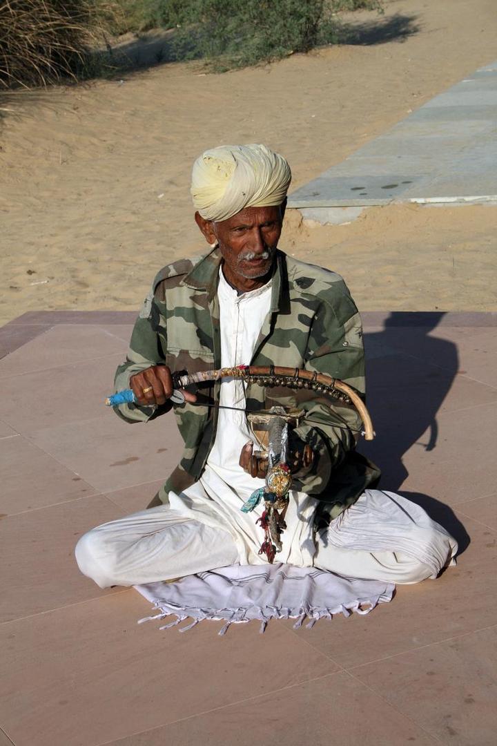 Musiker in der Thar-Wüste/ Indien