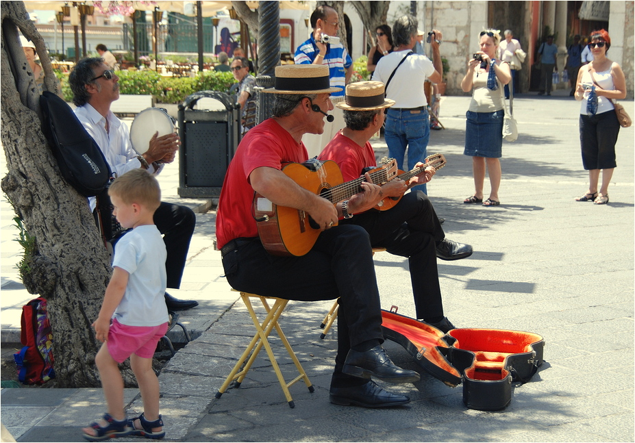 Musiker in Taormina......