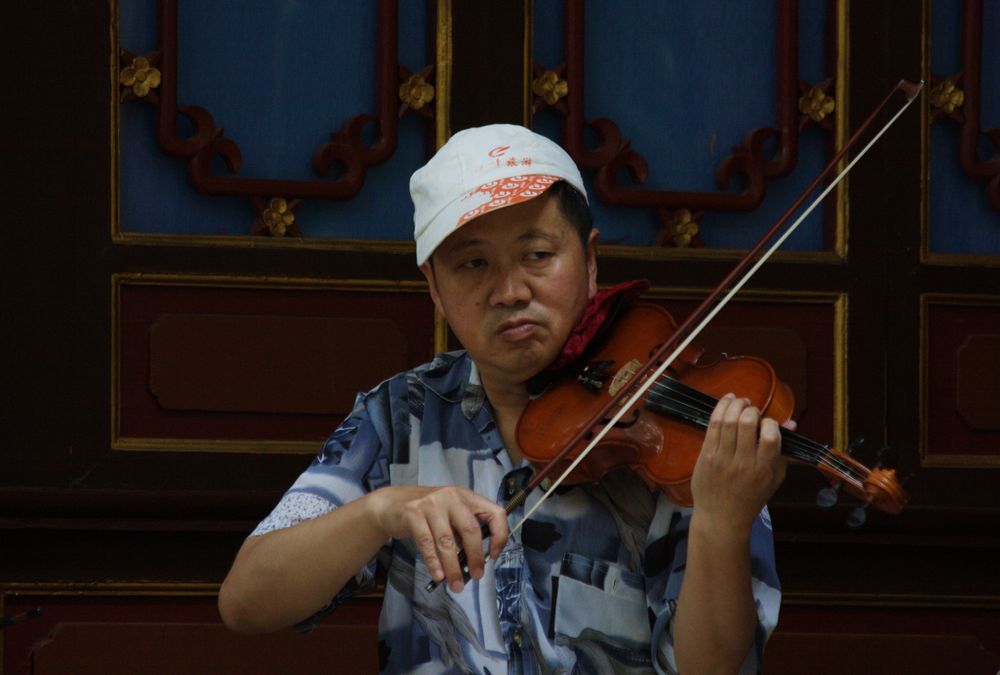 Musiker in Yunnan: Der Geiger