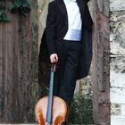 Musiker Portrai Cellist Selbstportrait