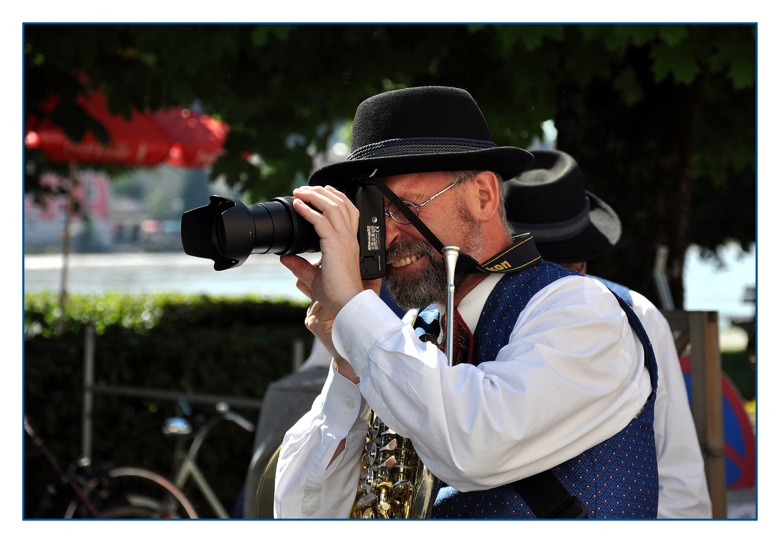 Musiker und Fotograf in einer Person