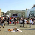 Musikschlaf auf der Unter den Linden