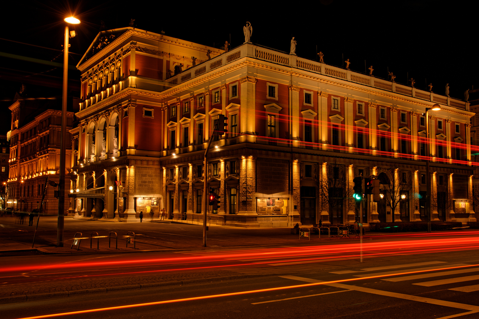 Musikverein Wien bei Nacht