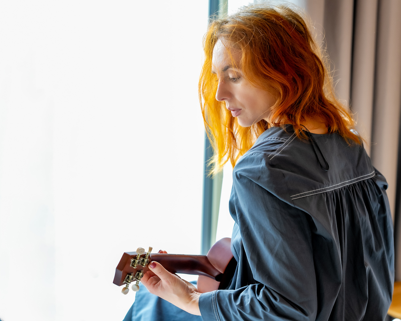 Musizieren am Fenster