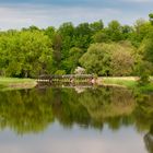 Muskau - deutsch polnische Grenze im Grünen