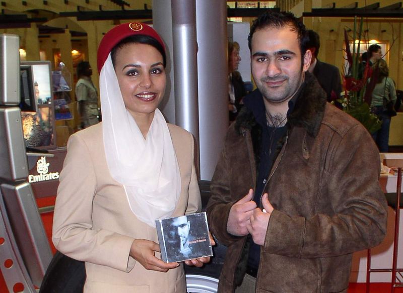 Mustafa Alammar Iraq Pop Singer meets Emirates Stewardess in Berlin