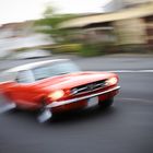 Mustang driving home