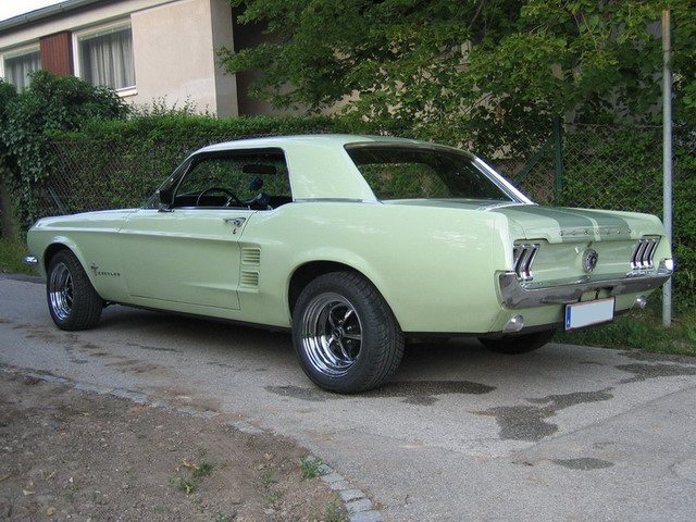 Mustang Hardtop Coupe 1967 Rückseite