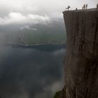 Mutig auf dem Preikestolen