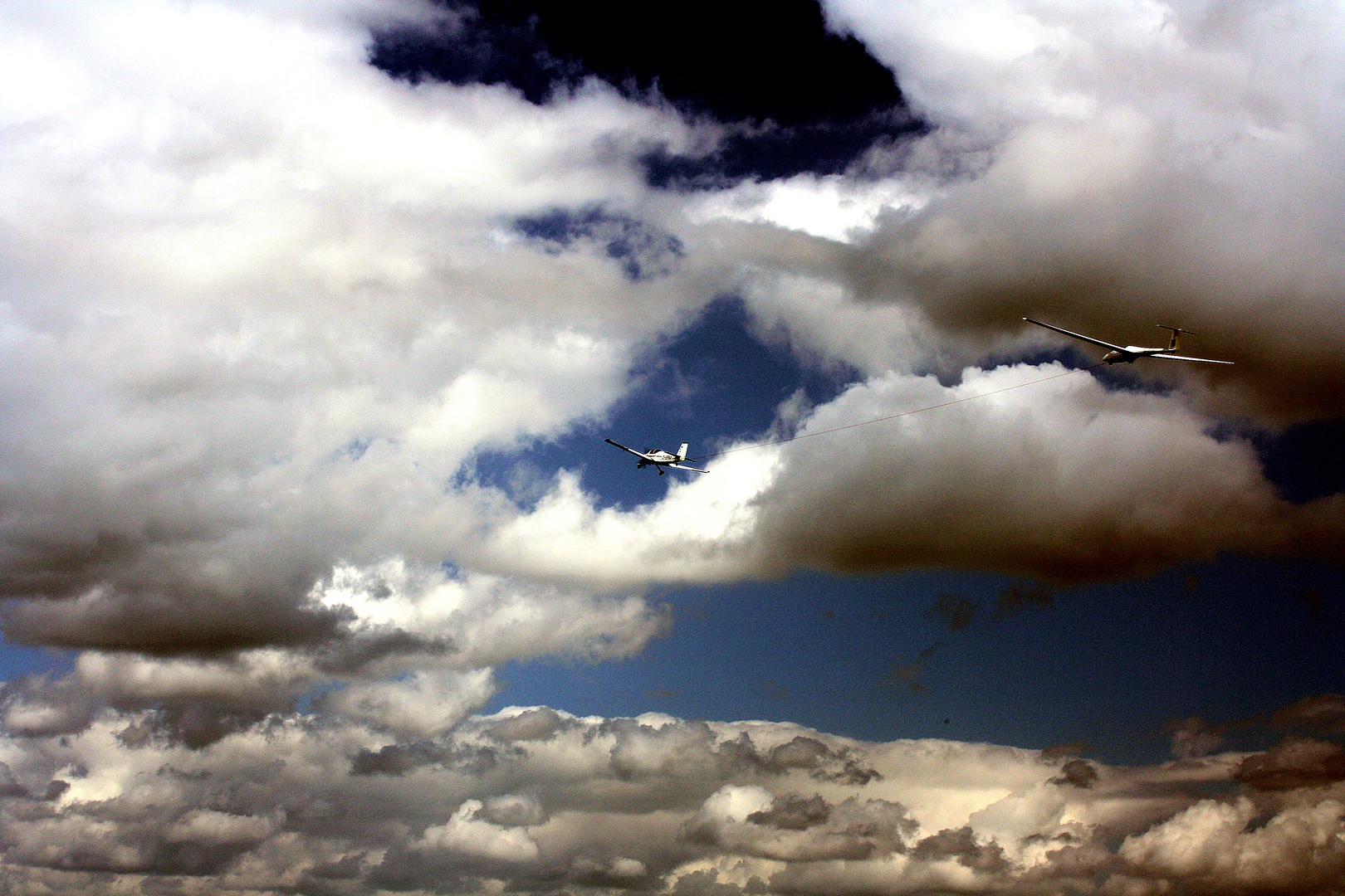 Mutig der Segelflieger