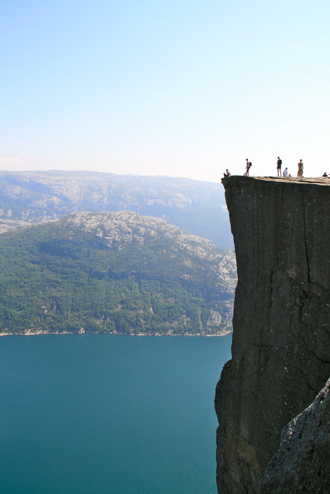 Mutprobe am Preikestolen