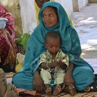 Mutter mit Kind in Darfur