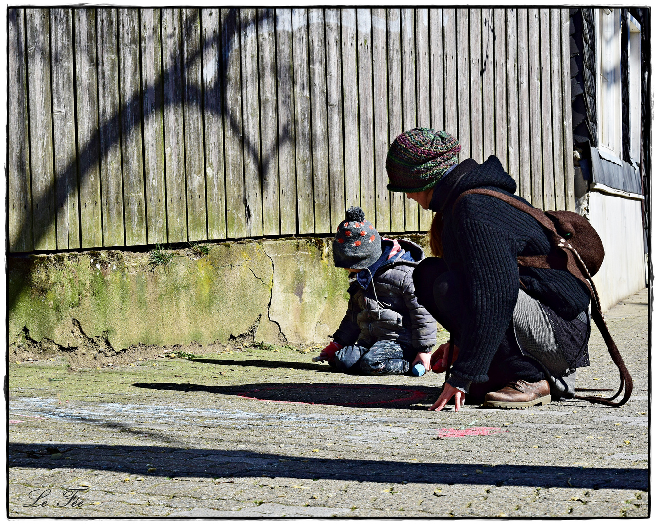 Mutter und Sohn