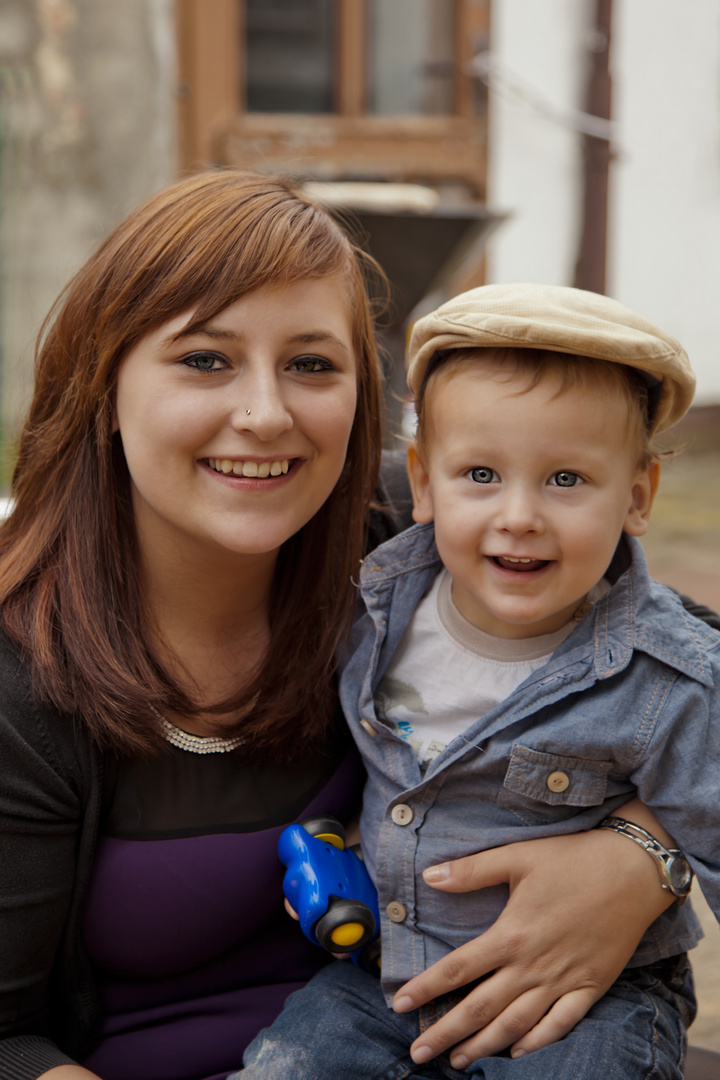 Mutter und Sohn Bruno