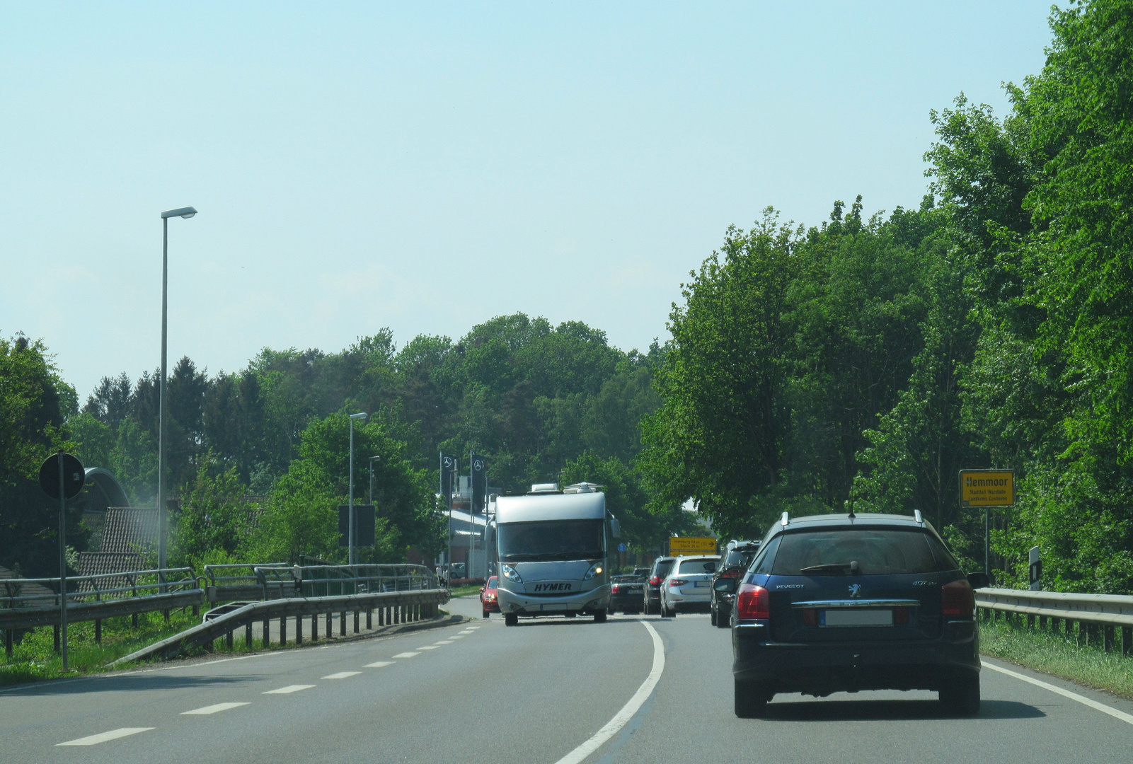 Muttertag auf der Bundesstraße ...