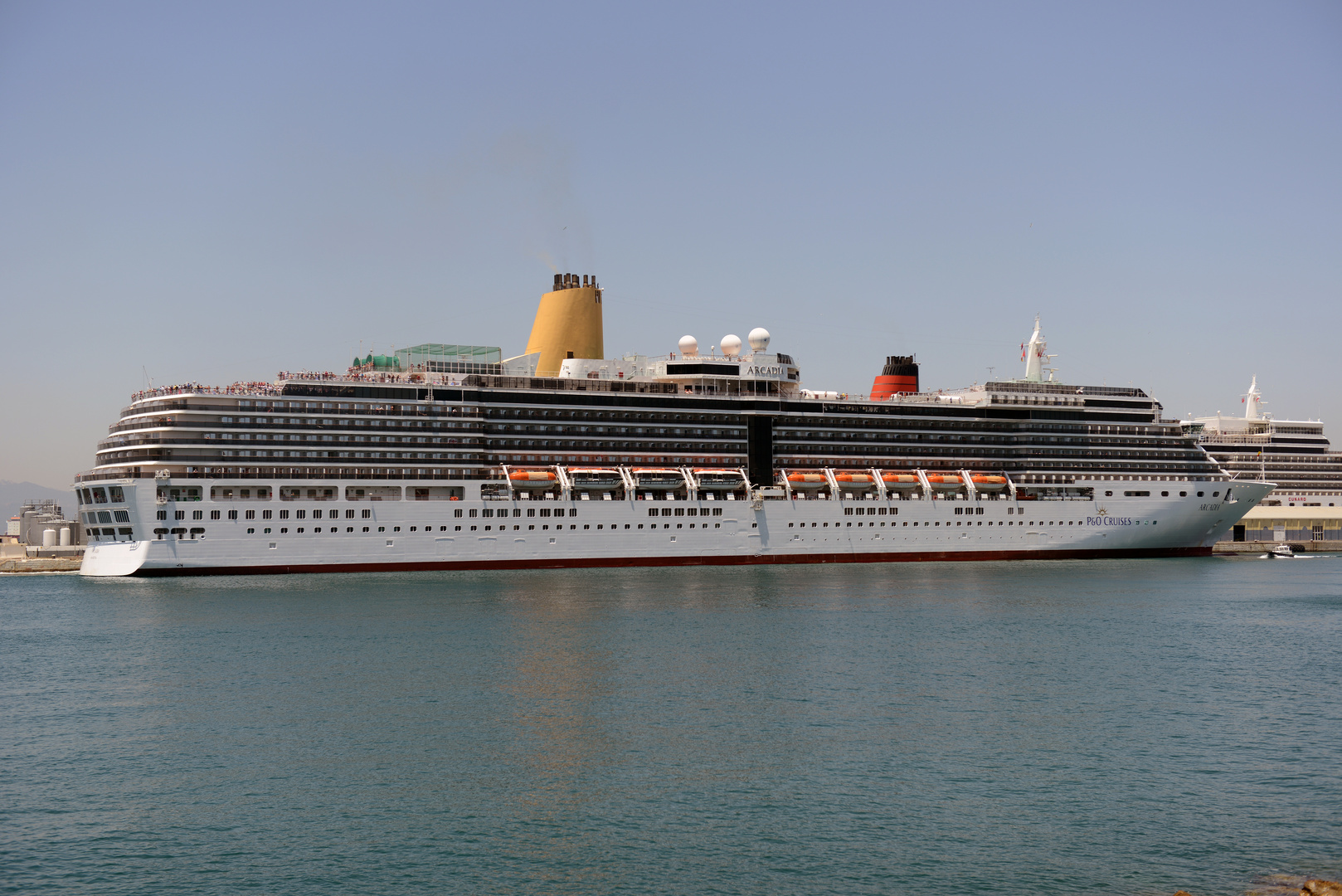 mv Arcadia in Gibraltar on 13th June 2014