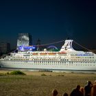 mv Astor leaving Hamburg at the Cruise Days 2012