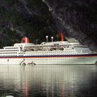 mv Europa visiting Eidfjord (August 1997)