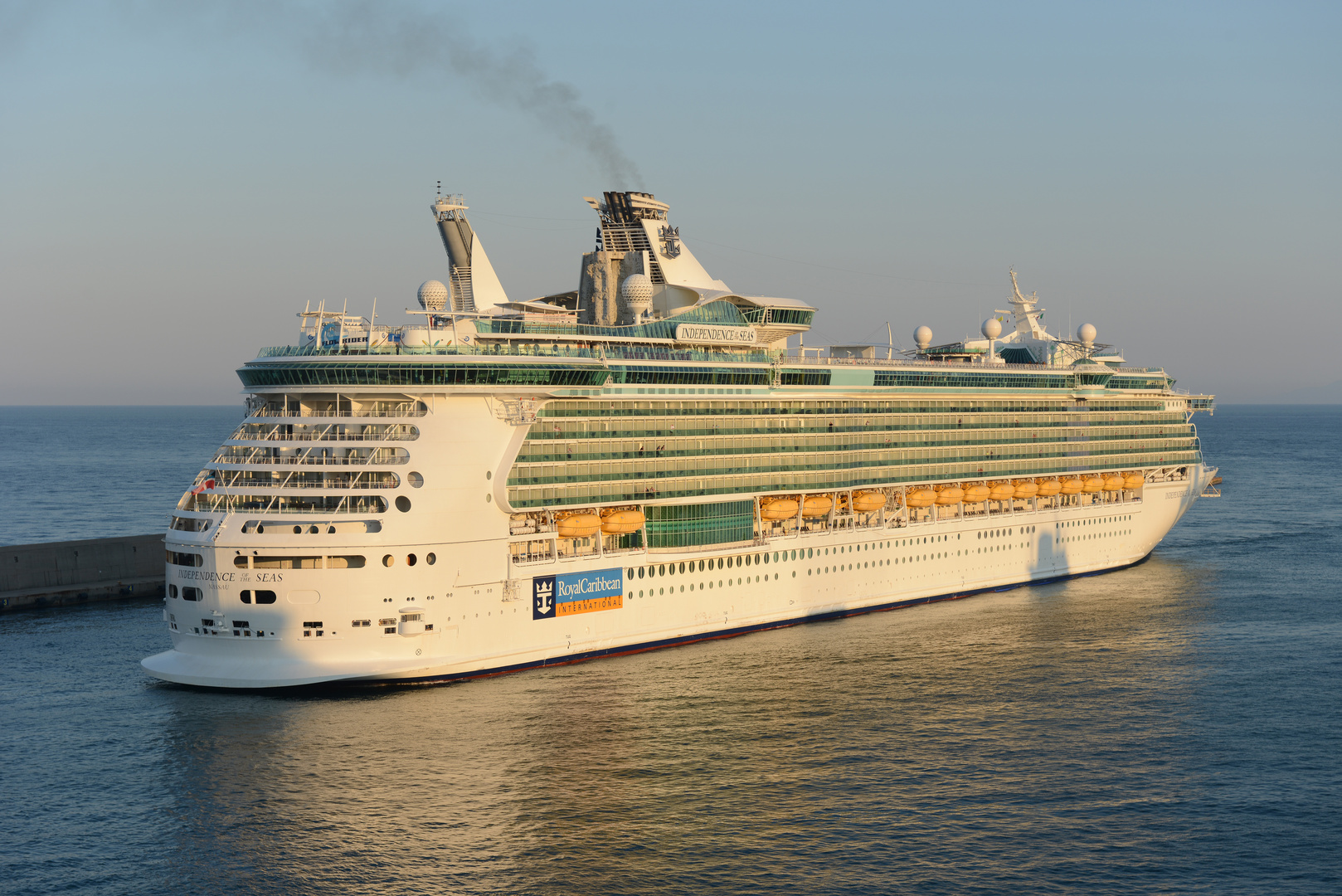 mv Independence of the Seas visiting Civitavecchia on 20th June 2014