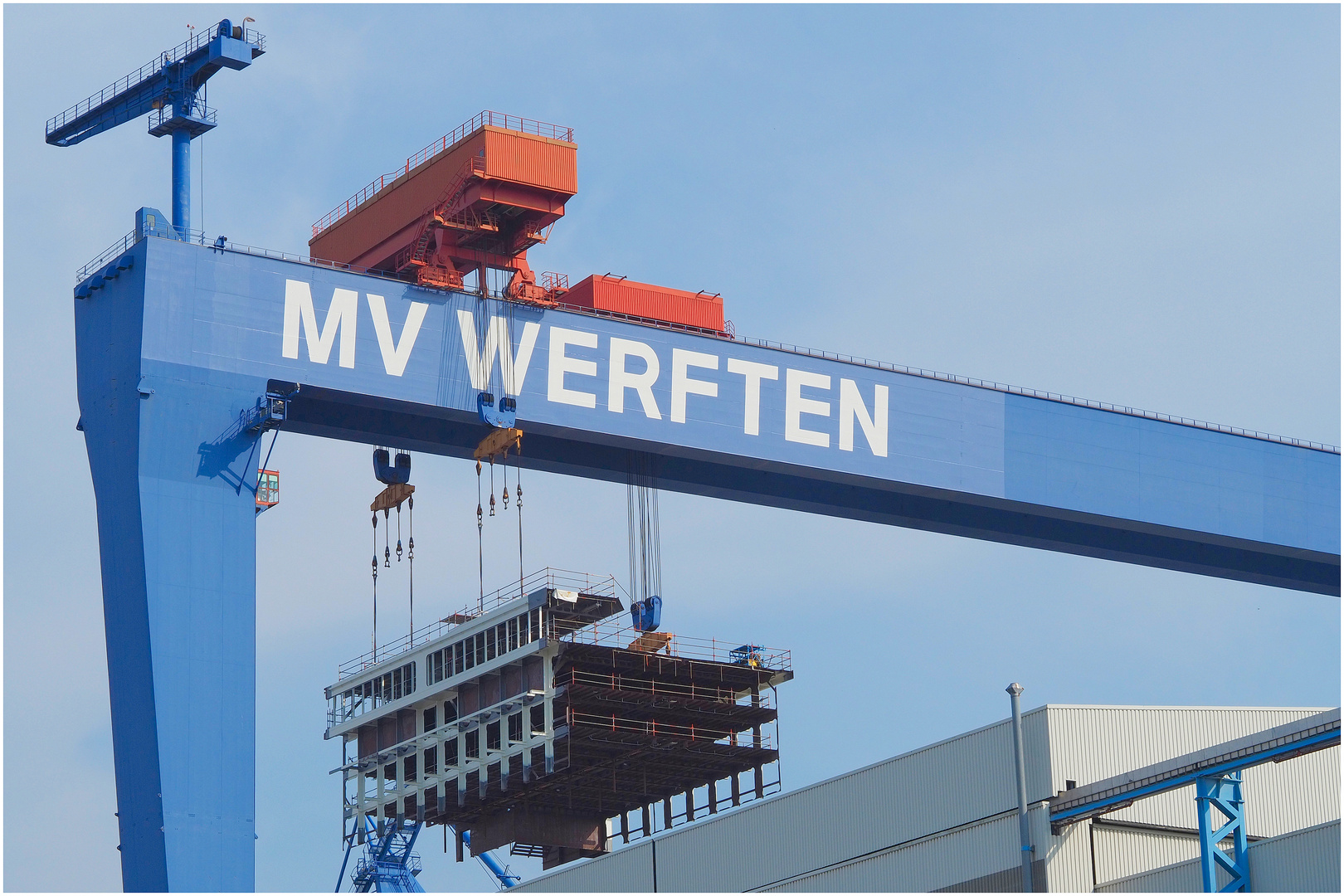 MV Werften Bockkran - Wahrzeichen von Warnemünde