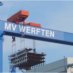 MV Werften Bockkran - Wahrzeichen von Warnemünde