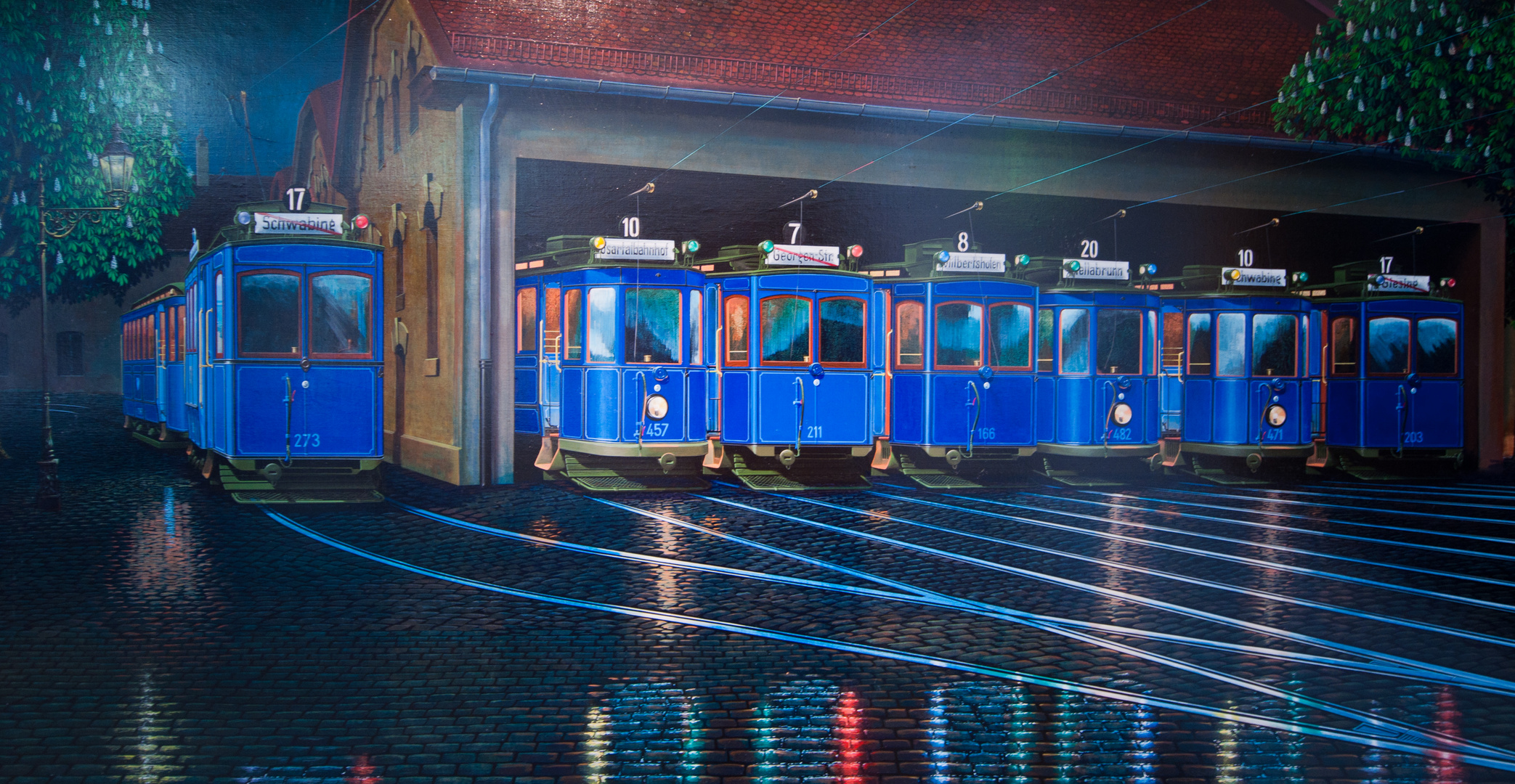 MVG-Museum in München, Gemäldegalerie (II): Trambahn-Depot