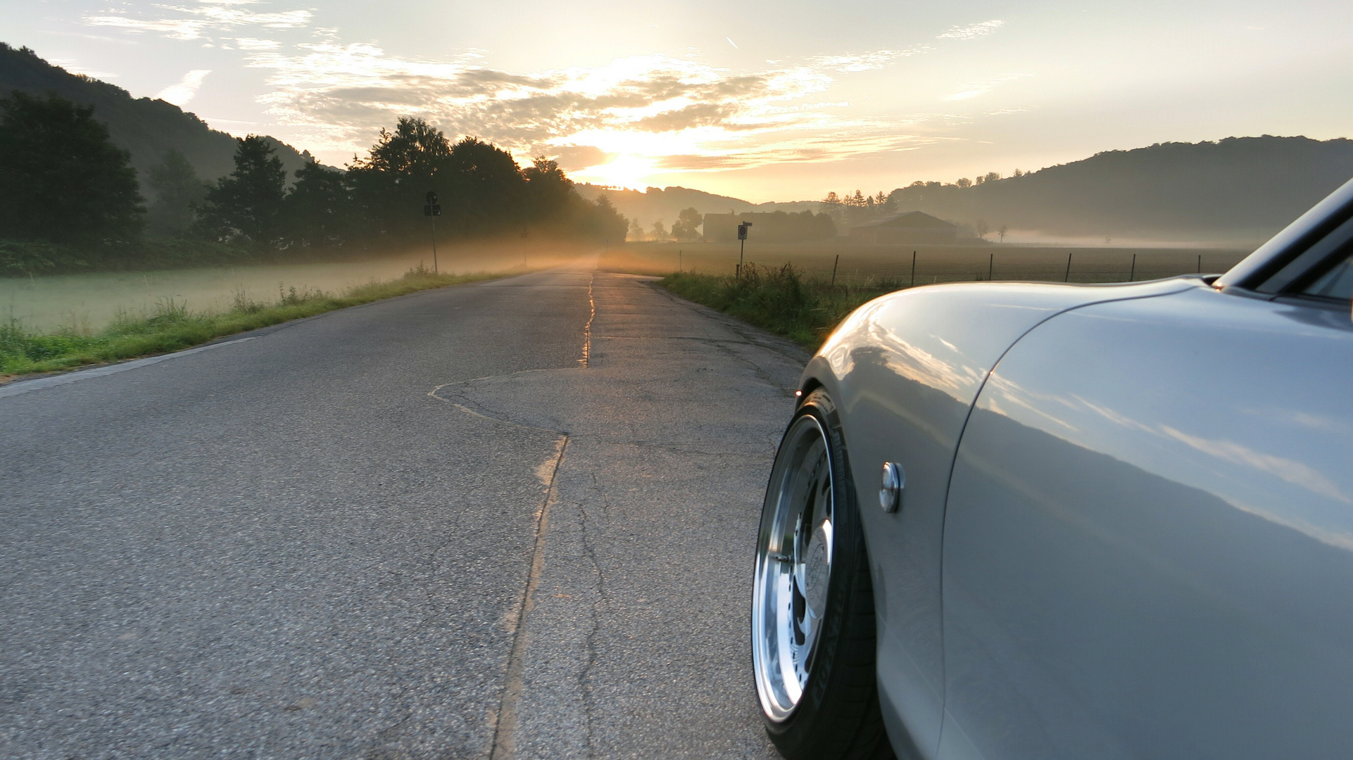 MX5 im Morgennebel