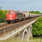 My 1131 der EBS heute mit einem Getreidezug aus Niedercunnersdorf in Bautzen