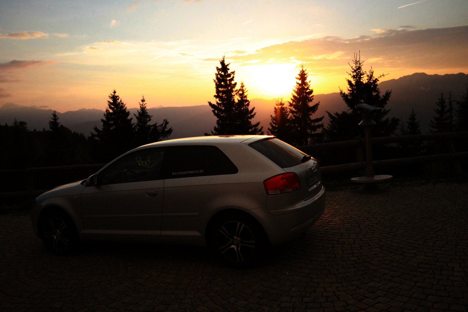 My A3 goes high over the mountains