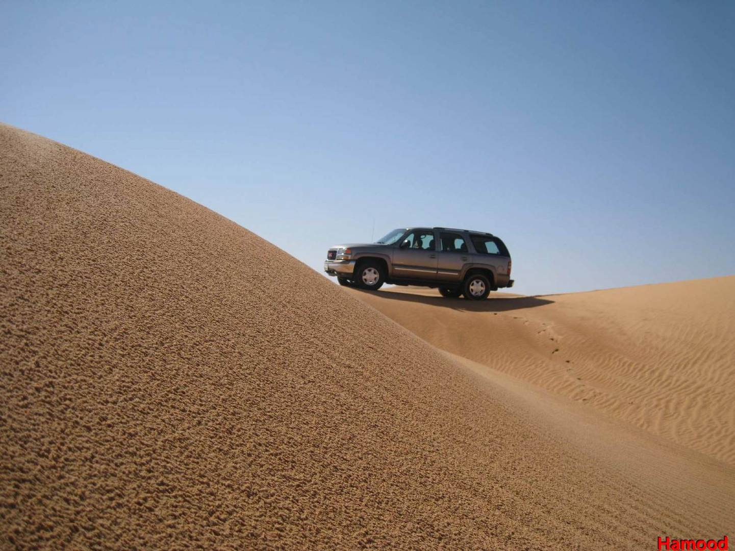 My car in the desert